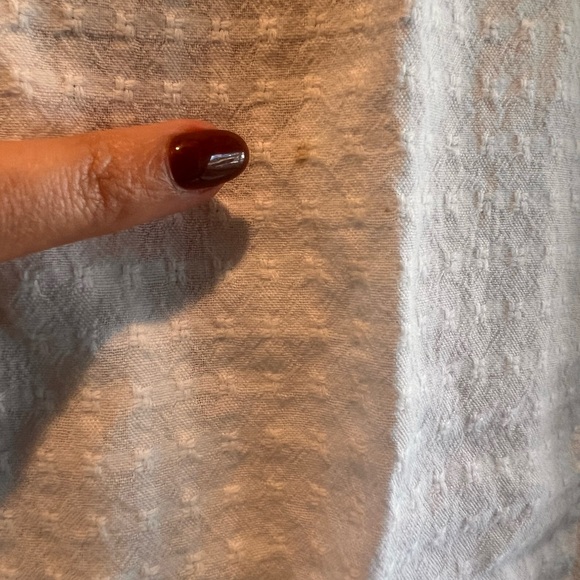 Tie-sleeve Evie Top in Textured Gingham - Size 4 - Picture 8 of 8